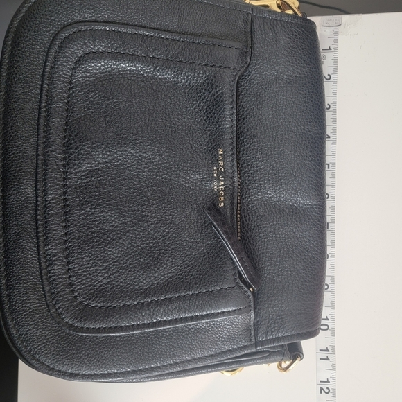 Marc Jacobs Empire City Crossbody  Messenger Bag Black Leather Flap - Picture 5 of 16